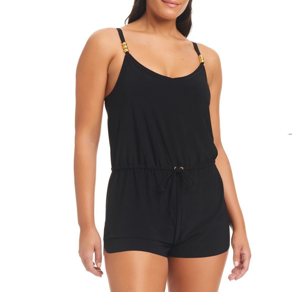 Beyond Control SOLID ESSENTIALS BLOUSON ROMPER SWIMSUIT size 8